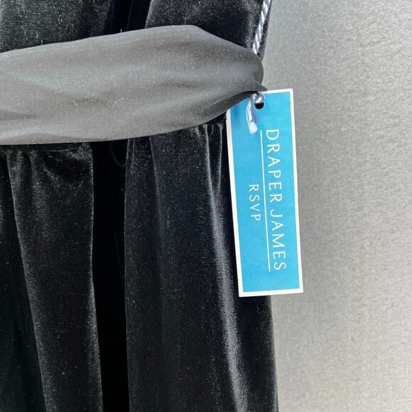 Draper James Dress Women's 2XL Black V-Neck Sleeveless Classic Little Black NWT - Picture 4 of 14